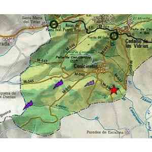 Click para ampliar. Pulsa en el nombre para ver la ficha. Piedra Escrita 01 - Ubicación